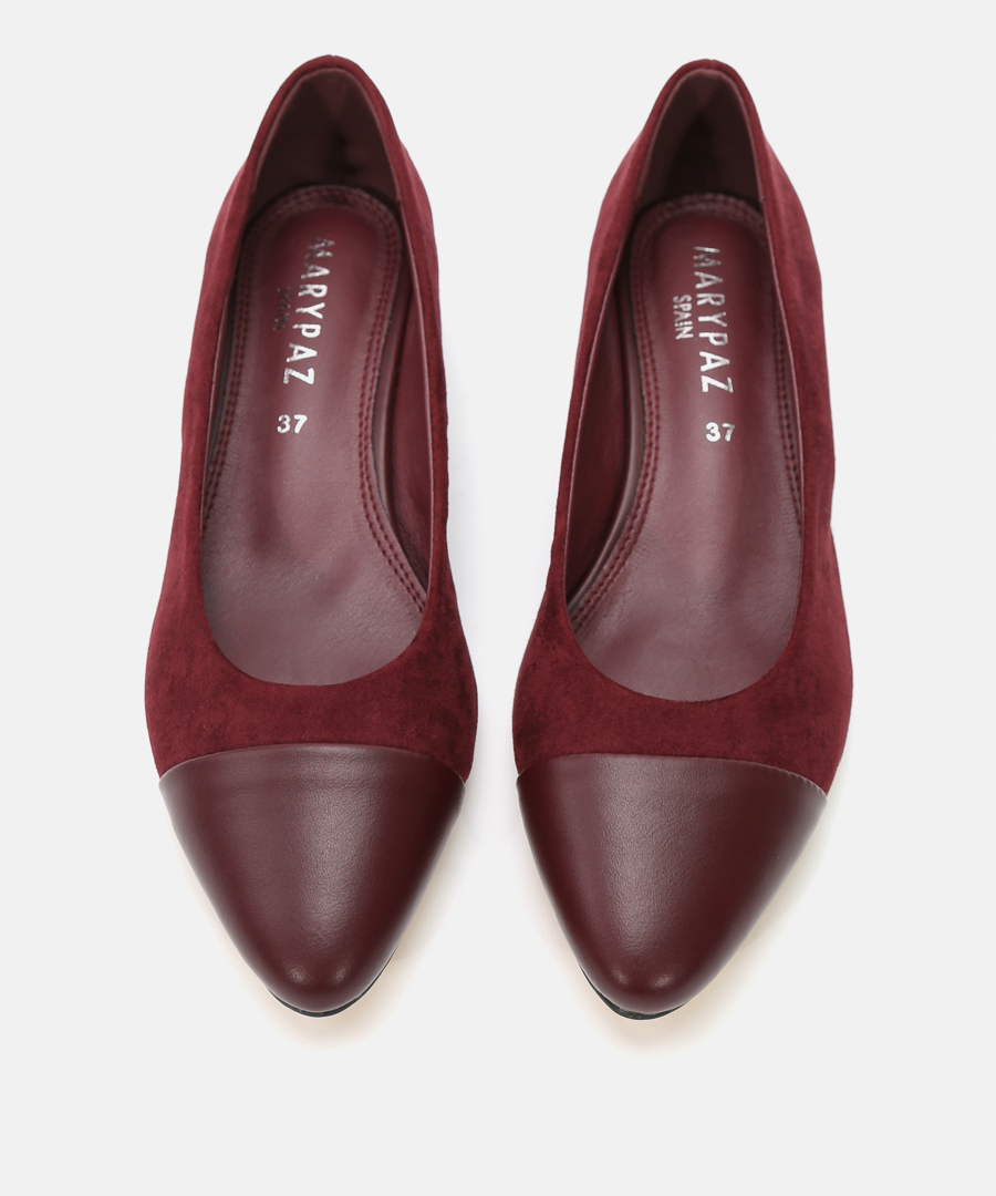 Zapatos tacón puntera combinada image number null